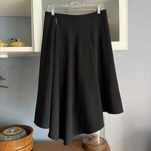 Oblique Creations Italy Asymmetric A-Line Skirt Lagenlook Goth Size 2 Medium